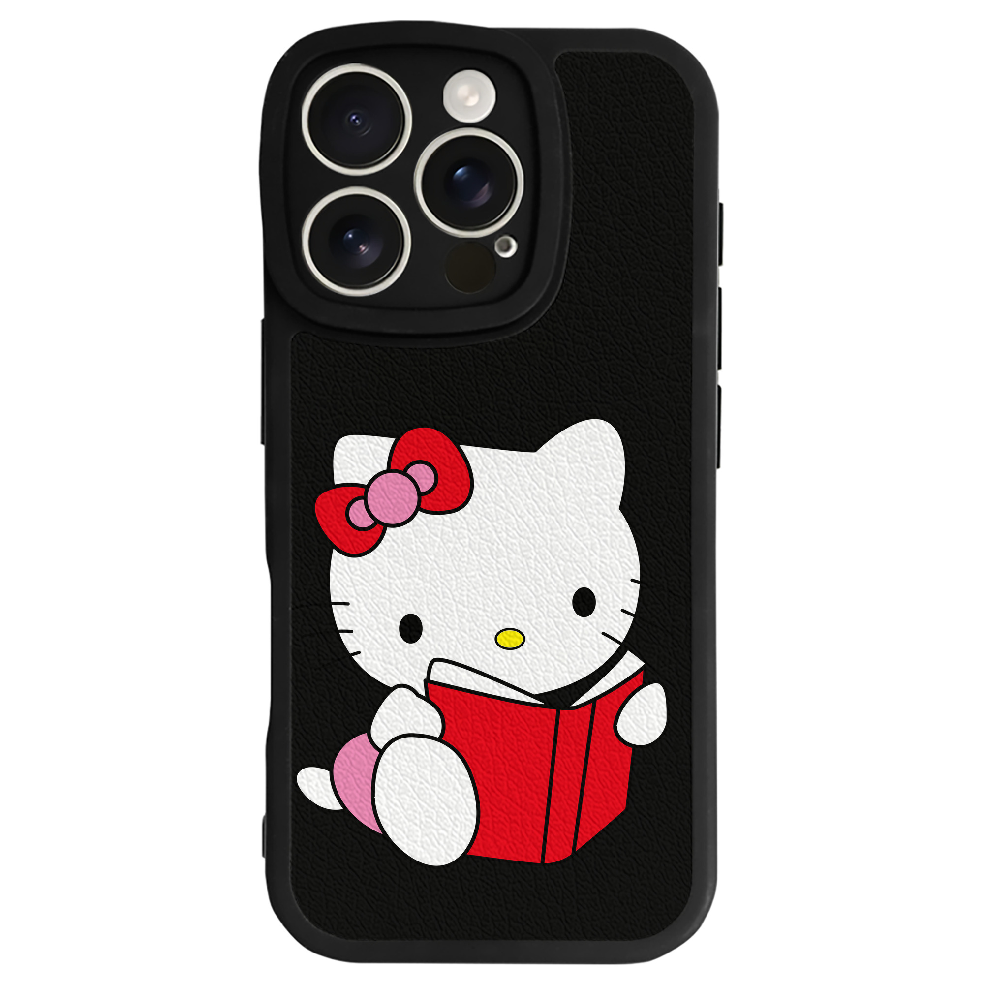 （画像用） Hello Kitty ハローキティ 【iPhone 16シリーズ対応】シリコンスマホケース（レザー調） 材質：シリコン